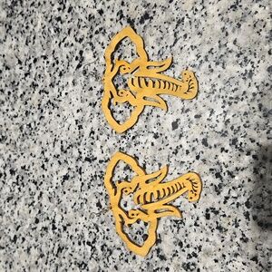 Elephant Earrings (wooden) 3 colors